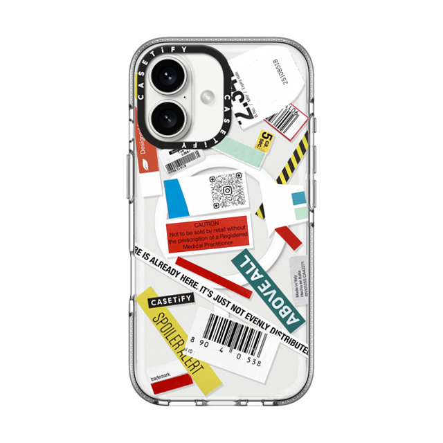 Kunel Gaur x CASETiFY iPhone 16 Case Sticker,Quote Clear Clear Case MagSafe Compatible The Future Is Already Here Father's Day Kunel Gaur x CASETiFY iPhone 16 Case Sticker,Quote Clear Clear Case MagSafe Compatible The Future Is Already Here Father's Day