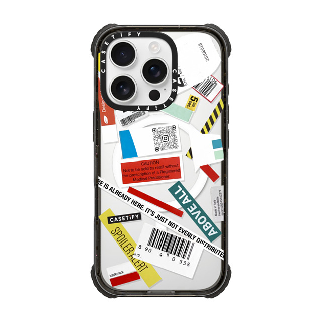 Kunel Gaur x CASETiFY iPhone 16 Pro Case Sticker,Quote Black ウルトラ インパクトケース MagSafe 対応 The Future Is Already Here Father's Day Kunel Gaur x CASETiFY iPhone 16 Pro Case Sticker,Quote Black ウルトラ インパクトケース MagSafe 対応 The Future Is Already Here Father's Day