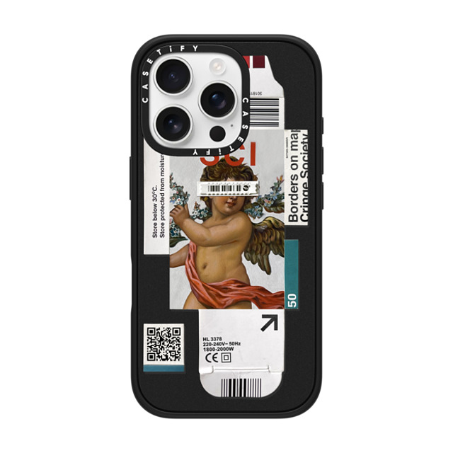 Kunel Gaur x CASETiFY iPhone 16 Pro ケース マットブラック インパクトケース Below 30 Degrees