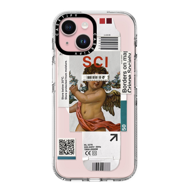 Kunel Gaur x CASETiFY iPhone 15 ケース クリア クリア ケース MagSafe対応 Below 30 Degrees