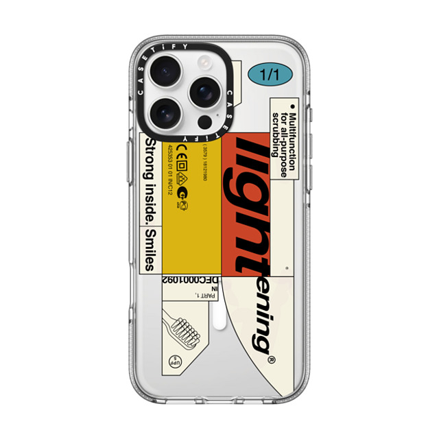 Kunel Gaur x CASETiFY iPhone 16 Pro Max ケース Sticker,Quote クリア クリア ケース MagSafe対応 Bleak Lightening Father's Day Kunel Gaur x CASETiFY iPhone 16 Pro Max ケース Sticker,Quote クリア クリア ケース MagSafe対応 Bleak Lightening Father's Day