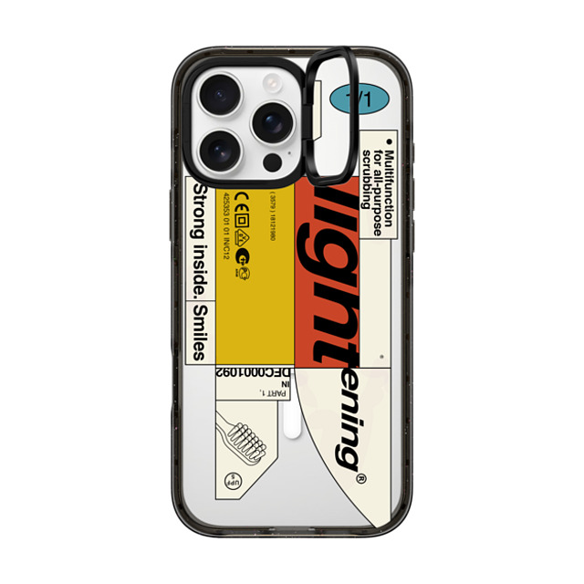 Kunel Gaur x CASETiFY iPhone 16 Pro Max ケース Sticker,Quote ブラック インパクトリングスタンドケース MagSafe対応 Bleak Lightening Father's Day Kunel Gaur x CASETiFY iPhone 16 Pro Max ケース Sticker,Quote ブラック インパクトリングスタンドケース MagSafe対応 Bleak Lightening Father's Day