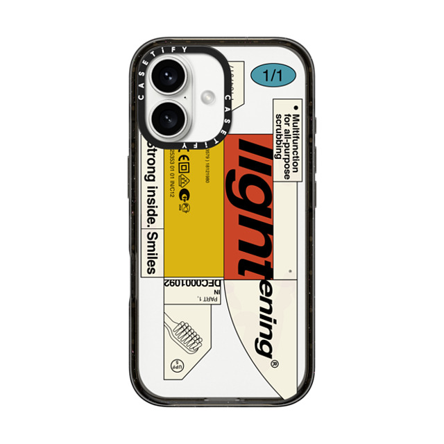 Kunel Gaur x CASETiFY iPhone 16 Case Sticker,Quote Black Impact Case Bleak Lightening Mother's Day Kunel Gaur x CASETiFY iPhone 16 Case Sticker,Quote Black Impact Case Bleak Lightening Mother's Day