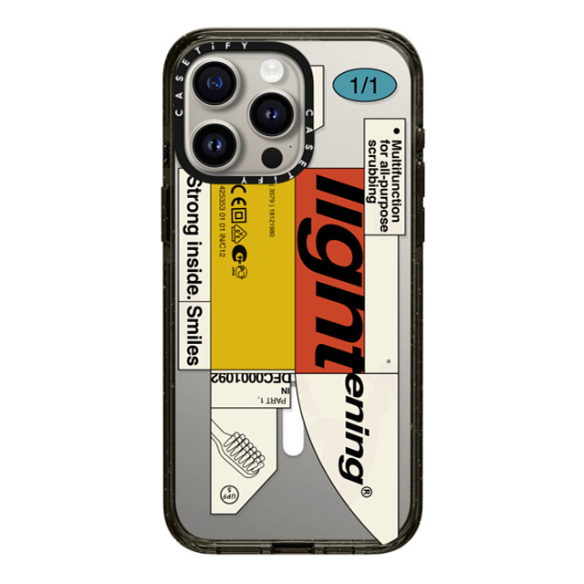Kunel Gaur x CASETiFY iPhone 15 Pro Max ケース Sticker,Quote ブラック インパクトケース MagSafe対応 Bleak Lightening Father's Day Kunel Gaur x CASETiFY iPhone 15 Pro Max ケース Sticker,Quote ブラック インパクトケース MagSafe対応 Bleak Lightening Father's Day