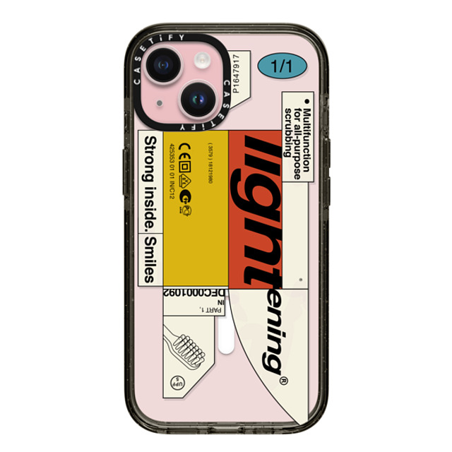 Kunel Gaur x CASETiFY iPhone 15 ケース Sticker,Quote ブラック インパクトケース MagSafe対応 Bleak Lightening Father's Day Kunel Gaur x CASETiFY iPhone 15 ケース Sticker,Quote ブラック インパクトケース MagSafe対応 Bleak Lightening Father's Day