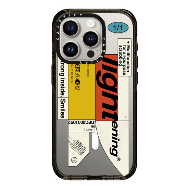 Kunel Gaur x CASETiFY iPhone 15 Pro Case Sticker,Quote Black Impact Case MagSafe Compatible Bleak Lightening Back to School Kunel Gaur x CASETiFY iPhone 15 Pro Case Sticker,Quote Black Impact Case MagSafe Compatible Bleak Lightening Back to School