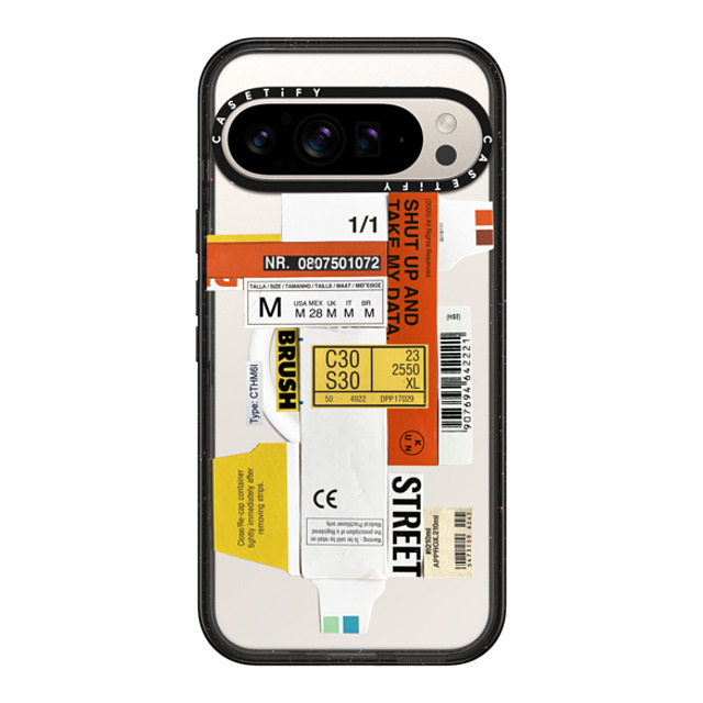 Kunel Gaur x CASETiFY Pixel 9 Pro XL ケース Sticker,Typography ブラック マグネット式 インパクトケース Shut Up And Take My Data Back to School Kunel Gaur x CASETiFY Pixel 9 Pro XL ケース Sticker,Typography ブラック マグネット式 インパクトケース Shut Up And Take My Data Back to School
