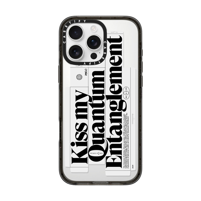 Kunel Gaur x CASETiFY iPhone 16 Pro Max Case Sticker,Quote Black Impact Case MagSafe Compatible Kiss My Quantum Entanglement Mother's Day Kunel Gaur x CASETiFY iPhone 16 Pro Max Case Sticker,Quote Black Impact Case MagSafe Compatible Kiss My Quantum Entanglement Mother's Day