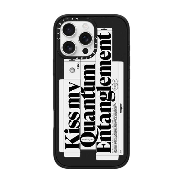 Kunel Gaur x CASETiFY iPhone 16 Pro Max Case Sticker,Quote Matte Black Impact Case MagSafe Compatible Kiss My Quantum Entanglement Mother's Day Kunel Gaur x CASETiFY iPhone 16 Pro Max Case Sticker,Quote Matte Black Impact Case MagSafe Compatible Kiss My Quantum Entanglement Mother's Day