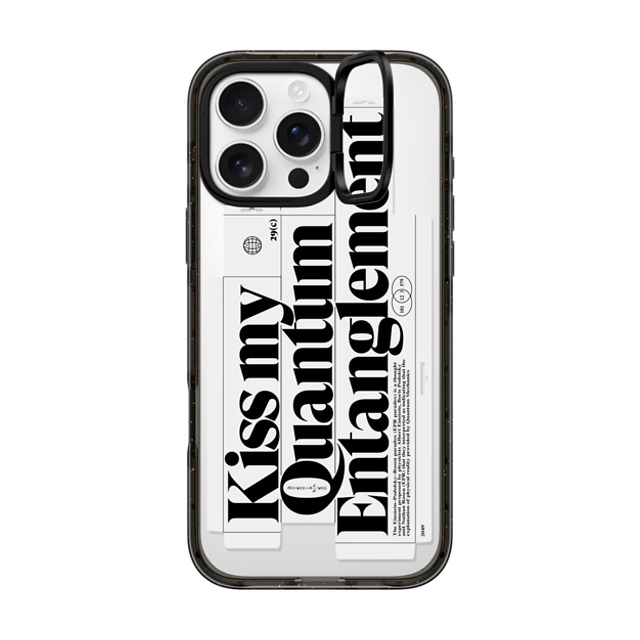 Kunel Gaur x CASETiFY iPhone 16 Pro Max ケース Sticker,Quote ブラック インパクトリングスタンドケース MagSafe対応 Kiss My Quantum Entanglement Father's Day Kunel Gaur x CASETiFY iPhone 16 Pro Max ケース Sticker,Quote ブラック インパクトリングスタンドケース MagSafe対応 Kiss My Quantum Entanglement Father's Day