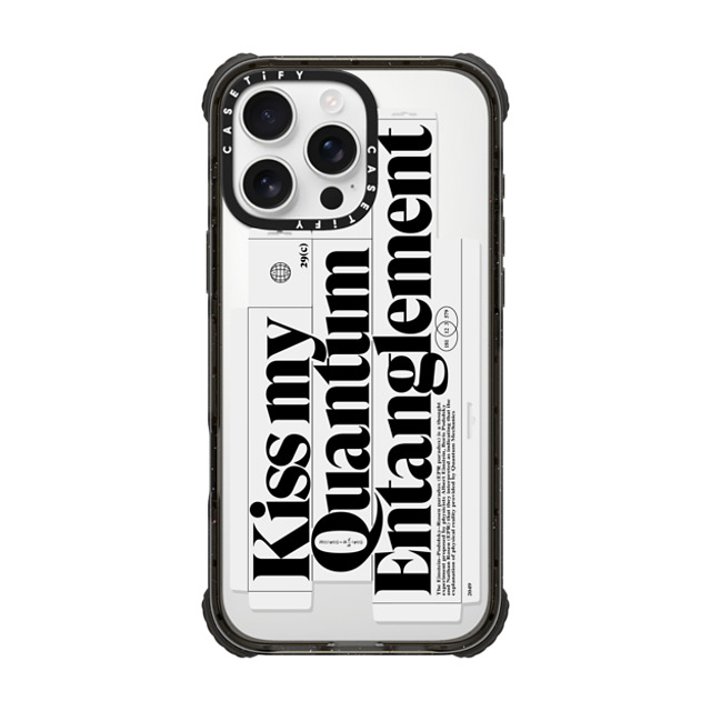 Kunel Gaur x CASETiFY iPhone 16 Pro Max Case Sticker,Quote Black ウルトラ インパクトケース MagSafe 対応 Kiss My Quantum Entanglement Mother's Day Kunel Gaur x CASETiFY iPhone 16 Pro Max Case Sticker,Quote Black ウルトラ インパクトケース MagSafe 対応 Kiss My Quantum Entanglement Mother's Day