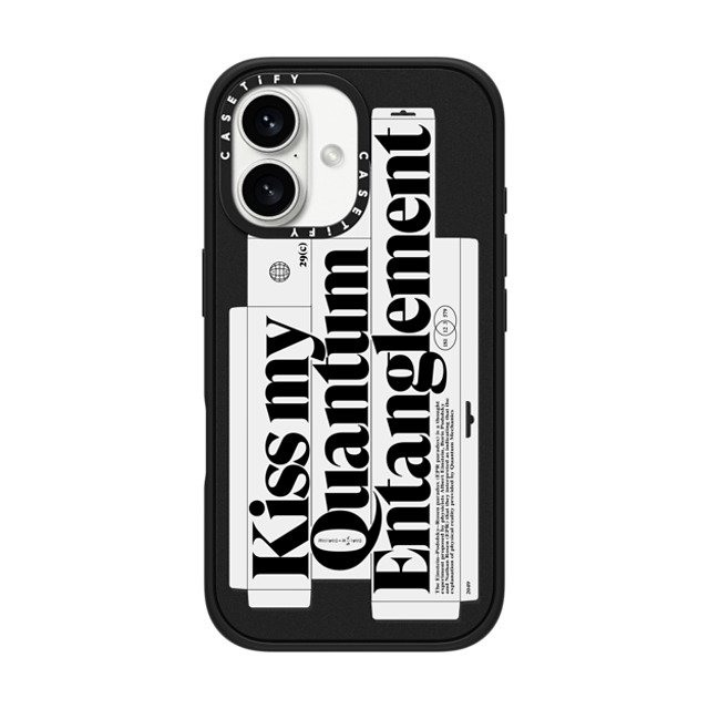 Kunel Gaur x CASETiFY iPhone 16 Case Sticker,Quote Matte Black Impact Case MagSafe Compatible Kiss My Quantum Entanglement Mother's Day Kunel Gaur x CASETiFY iPhone 16 Case Sticker,Quote Matte Black Impact Case MagSafe Compatible Kiss My Quantum Entanglement Mother's Day