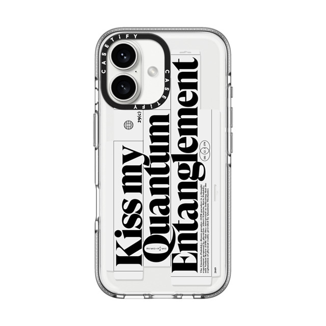 Kunel Gaur x CASETiFY iPhone 16 Case Sticker,Quote Clear Clear Case MagSafe Compatible Kiss My Quantum Entanglement Mother's Day Kunel Gaur x CASETiFY iPhone 16 Case Sticker,Quote Clear Clear Case MagSafe Compatible Kiss My Quantum Entanglement Mother's Day