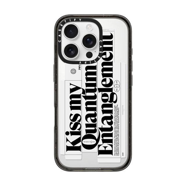 Kunel Gaur x CASETiFY iPhone 16 Pro Case Sticker,Quote Black Impact Case MagSafe Compatible Kiss My Quantum Entanglement Mother's Day Kunel Gaur x CASETiFY iPhone 16 Pro Case Sticker,Quote Black Impact Case MagSafe Compatible Kiss My Quantum Entanglement Mother's Day