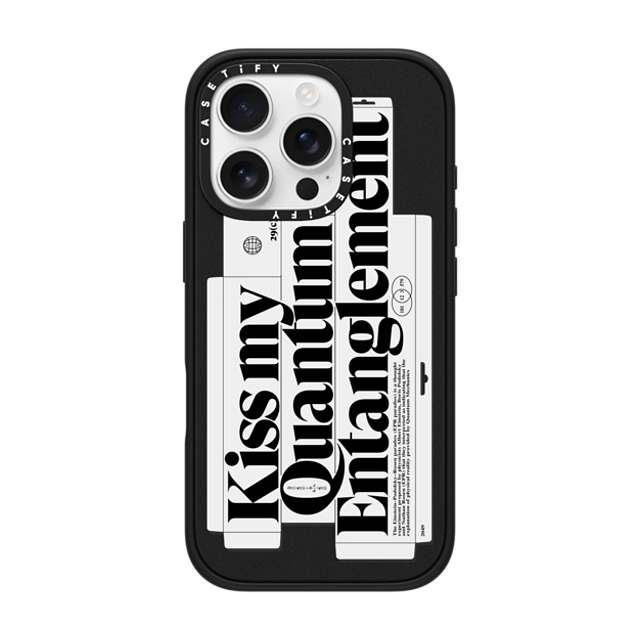 Kunel Gaur x CASETiFY iPhone 16 Pro Case Sticker,Quote マットブラック Impact Case MagSafe Compatible Kiss My Quantum Entanglement Mother's Day Kunel Gaur x CASETiFY iPhone 16 Pro Case Sticker,Quote マットブラック Impact Case MagSafe Compatible Kiss My Quantum Entanglement Mother's Day