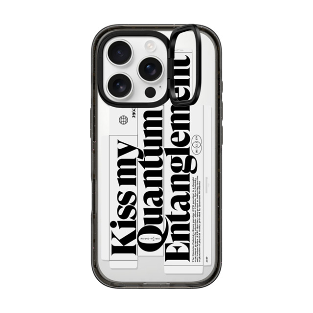 Kunel Gaur x CASETiFY iPhone 16 Pro Case Sticker,Quote Black インパクトリングスタンドケース MagSafe対応 Kiss My Quantum Entanglement Mother's Day Kunel Gaur x CASETiFY iPhone 16 Pro Case Sticker,Quote Black インパクトリングスタンドケース MagSafe対応 Kiss My Quantum Entanglement Mother's Day