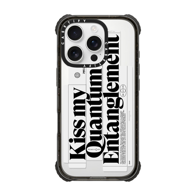 Kunel Gaur x CASETiFY iPhone 16 Pro Case Sticker,Quote Black ウルトラ インパクトケース MagSafe 対応 Kiss My Quantum Entanglement Mother's Day Kunel Gaur x CASETiFY iPhone 16 Pro Case Sticker,Quote Black ウルトラ インパクトケース MagSafe 対応 Kiss My Quantum Entanglement Mother's Day