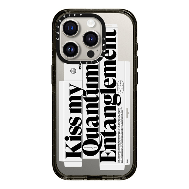 Kunel Gaur x CASETiFY iPhone 15 Pro Case Sticker,Quote Black Impact Case MagSafe Compatible Kiss My Quantum Entanglement Mother's Day Kunel Gaur x CASETiFY iPhone 15 Pro Case Sticker,Quote Black Impact Case MagSafe Compatible Kiss My Quantum Entanglement Mother's Day