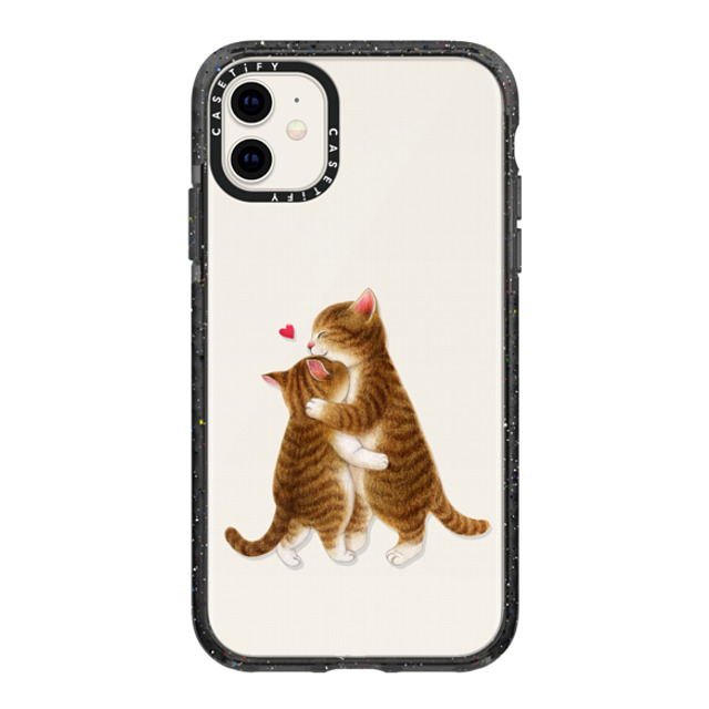 Nyangsongi x CASETiFY iPhone 11 ケース ブラック インパクトケース HUG Back to School Nyangsongi x CASETiFY iPhone 11 ケース ブラック インパクトケース HUG Back to School