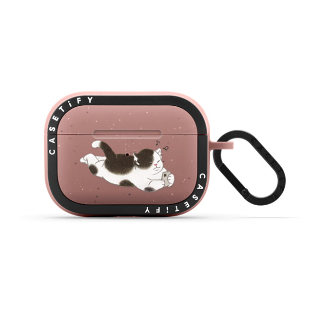 Nyangsongi x CASETiFY AirPods Pro 2 Cat,Animal Matte Dusty Rose バウンス ケース listening to music Back to School Nyangsongi x CASETiFY AirPods Pro 2 Cat,Animal Matte Dusty Rose バウンス ケース listening to music Back to School