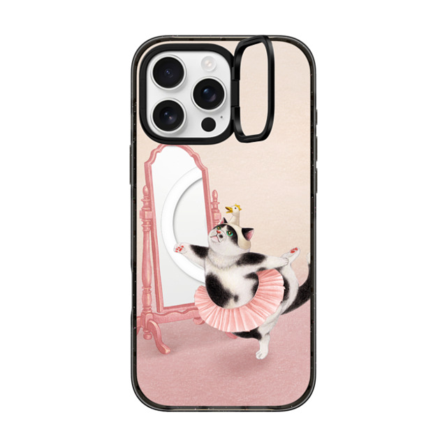 Nyangsongi x CASETiFY iPhone 16 Pro Max ケース Cat,Animal ブラック インパクトリングスタンドケース MagSafe対応 Swan Back to School Nyangsongi x CASETiFY iPhone 16 Pro Max ケース Cat,Animal ブラック インパクトリングスタンドケース MagSafe対応 Swan Back to School
