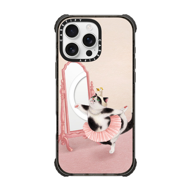 Nyangsongi x CASETiFY iPhone 16 Pro Max ケース Cat,Animal ブラック ウルトラ インパクトケース MagSafe 対応 Swan Back to School Nyangsongi x CASETiFY iPhone 16 Pro Max ケース Cat,Animal ブラック ウルトラ インパクトケース MagSafe 対応 Swan Back to School