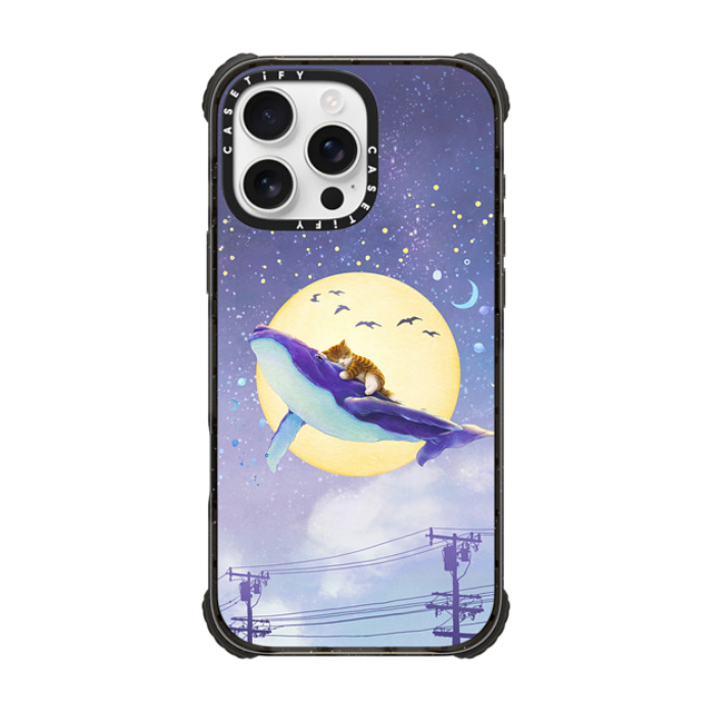 Nyangsongi x CASETiFY iPhone 16 Pro Max ケース Cat,Animal ブラック ウルトラ インパクトケース MagSafe 対応 Good night Back to School Nyangsongi x CASETiFY iPhone 16 Pro Max ケース Cat,Animal ブラック ウルトラ インパクトケース MagSafe 対応 Good night Back to School