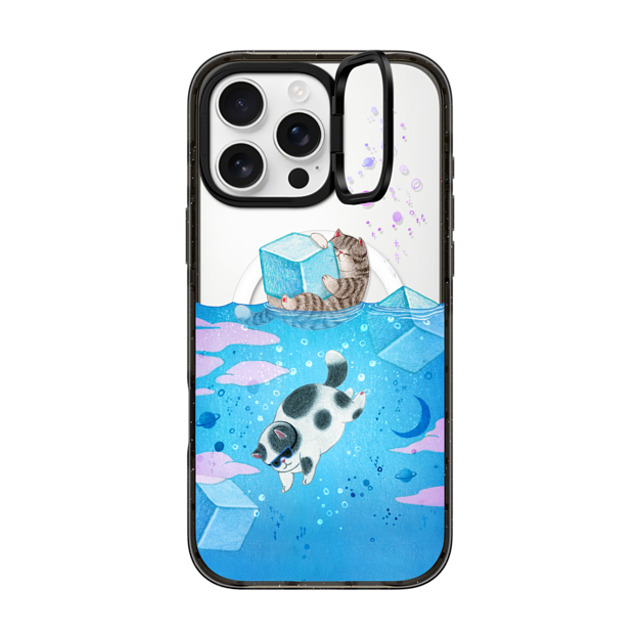 Nyangsongi x CASETiFY iPhone 16 Pro Max ケース Cat,Animal ブラック インパクトリングスタンドケース MagSafe対応 Refreshing and cool Father's Day Nyangsongi x CASETiFY iPhone 16 Pro Max ケース Cat,Animal ブラック インパクトリングスタンドケース MagSafe対応 Refreshing and cool Father's Day