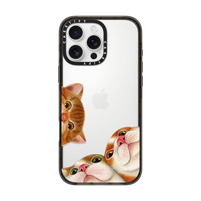 Nyangsongi x CASETiFY iPhone 16 Pro Max Case ブラック インパクトケース Wake up! Nyangsongi x CASETiFY iPhone 16 Pro Max Case ブラック インパクトケース Wake up!