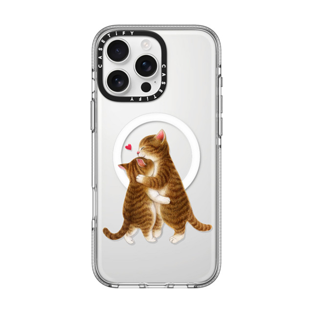 Nyangsongi x CASETiFY iPhone 16 Pro Max ケース クリア クリア ケース MagSafe対応 HUG Back to School Nyangsongi x CASETiFY iPhone 16 Pro Max ケース クリア クリア ケース MagSafe対応 HUG Back to School