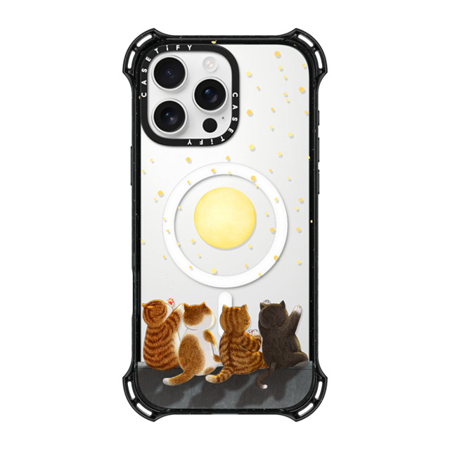 Nyangsongi x CASETiFY iPhone 16 Pro Max Case Black バウンスケース Full moon Nyangsongi x CASETiFY iPhone 16 Pro Max Case Black バウンスケース Full moon