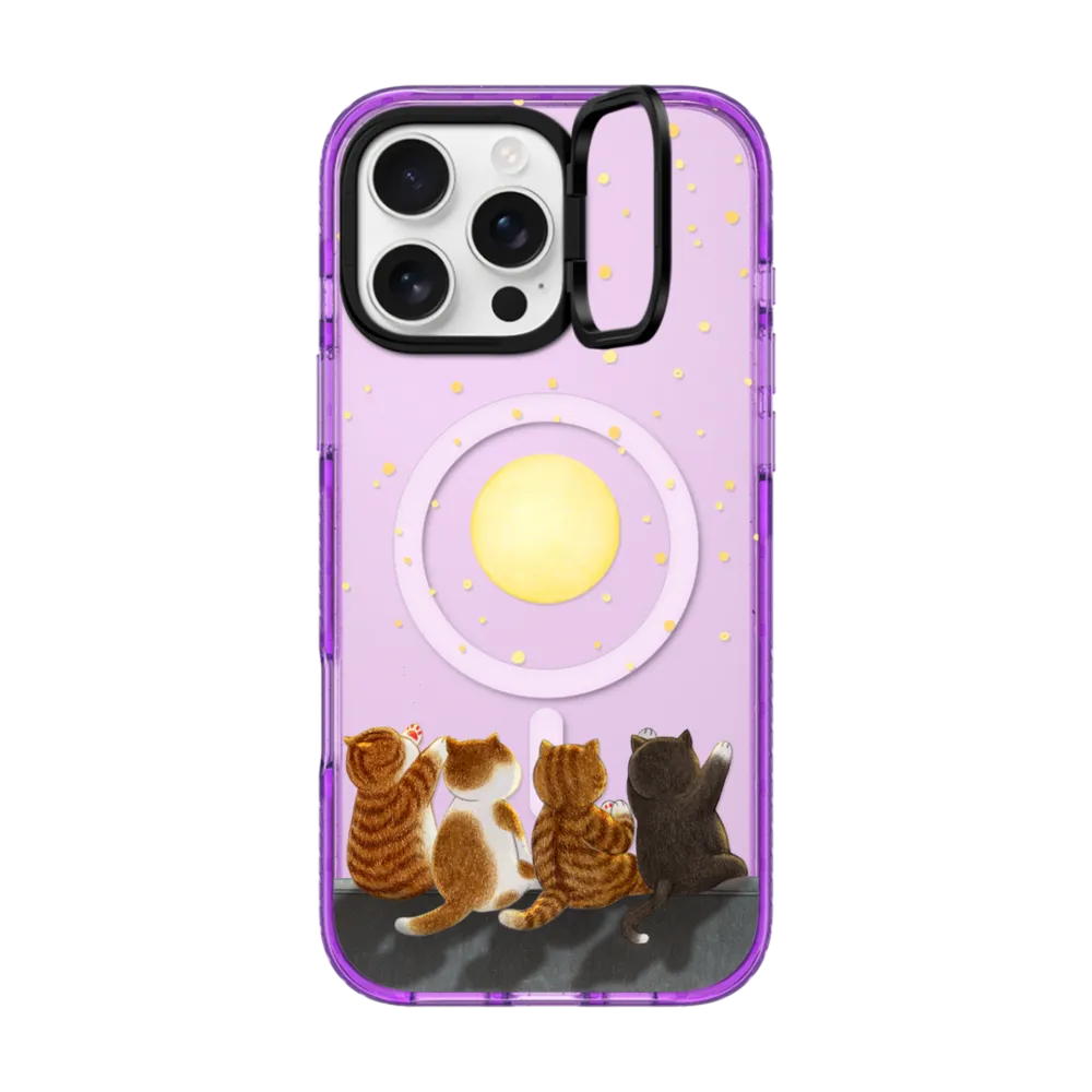 Impact Ring Stand iPhone 16 Pro Max Case MagSafe Compatible - Full moon