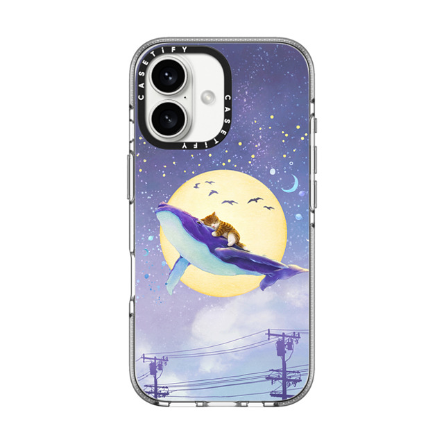 Nyangsongi x CASETiFY iPhone 16 ケース Cat,Animal クリア クリア ケース MagSafe対応 Good night Back to School Nyangsongi x CASETiFY iPhone 16 ケース Cat,Animal クリア クリア ケース MagSafe対応 Good night Back to School