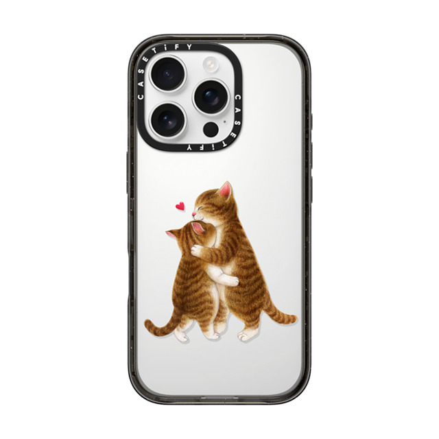 Nyangsongi x CASETiFY iPhone 16 Pro ケース ブラック インパクトケース HUG Back to School Nyangsongi x CASETiFY iPhone 16 Pro ケース ブラック インパクトケース HUG Back to School