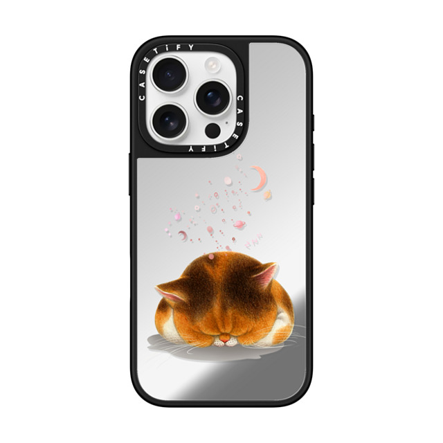 Nyangsongi x CASETiFY iPhone 16 Pro Case Silver on Black Mirror Case MagSafe Compatible DEEP SLEEP Back to School Nyangsongi x CASETiFY iPhone 16 Pro Case Silver on Black Mirror Case MagSafe Compatible DEEP SLEEP Back to School