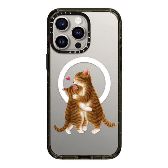 Nyangsongi x CASETiFY iPhone 15 Pro Max Case Black Impact Case MagSafe Compatible HUG Mother's Day Nyangsongi x CASETiFY iPhone 15 Pro Max Case Black Impact Case MagSafe Compatible HUG Mother's Day