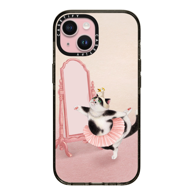 Nyangsongi x CASETiFY iPhone 15 Case Cat,Animal Black Impact Case Swan Mother's Day Nyangsongi x CASETiFY iPhone 15 Case Cat,Animal Black Impact Case Swan Mother's Day