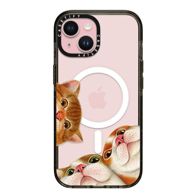 Nyangsongi x CASETiFY iPhone 15 ケース ブラック インパクトケース MagSafe対応 Wake up! Father's Day Nyangsongi x CASETiFY iPhone 15 ケース ブラック インパクトケース MagSafe対応 Wake up! Father's Day