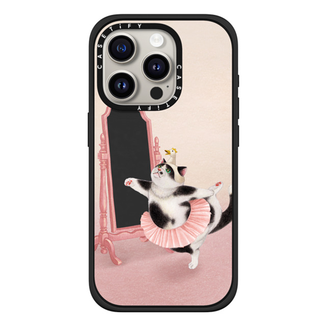 Nyangsongi x CASETiFY iPhone 15 Pro ケース Cat,Animal マットブラック インパクトケース MagSafe対応 Swan Back to School Nyangsongi x CASETiFY iPhone 15 Pro ケース Cat,Animal マットブラック インパクトケース MagSafe対応 Swan Back to School