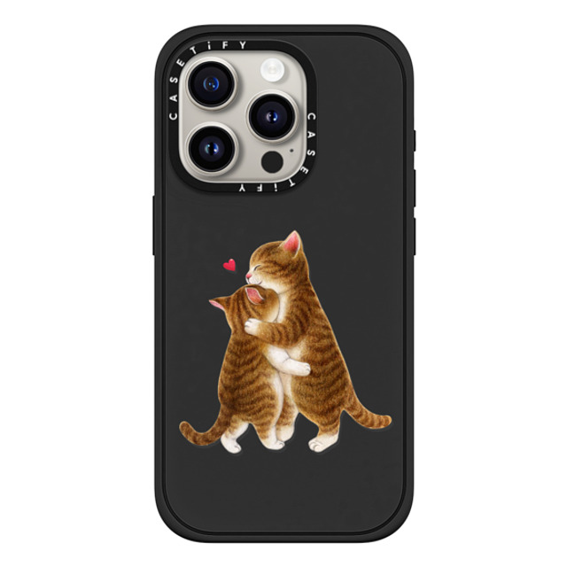 Nyangsongi x CASETiFY iPhone 15 Pro Case マットブラック Impact Case MagSafe Compatible HUG Mother's Day Nyangsongi x CASETiFY iPhone 15 Pro Case マットブラック Impact Case MagSafe Compatible HUG Mother's Day