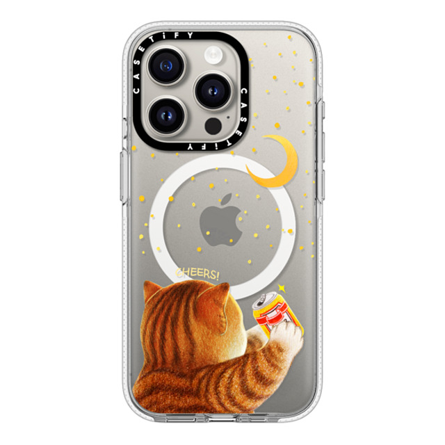 Nyangsongi x CASETiFY iPhone 15 Pro ケース クリア クリア ケース MagSafe対応 CHEERS!