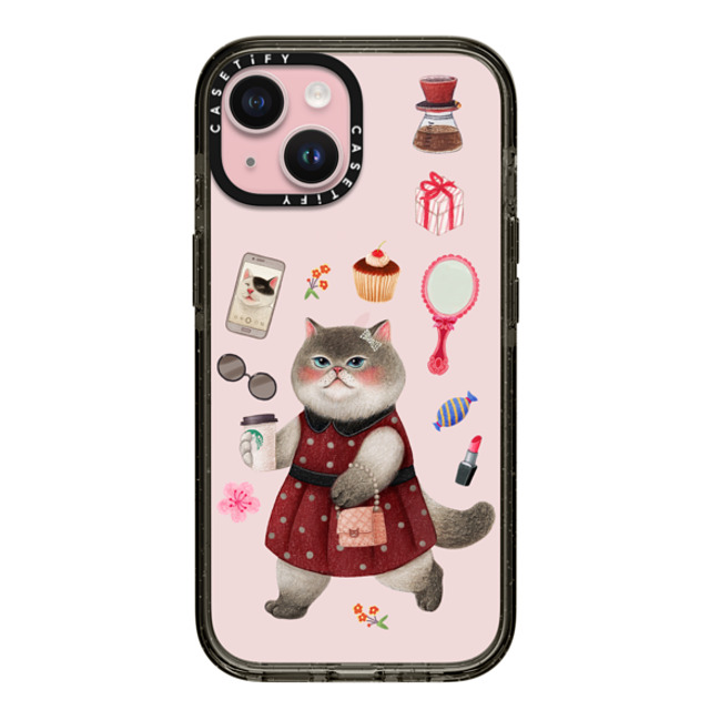 Nyangsongi x CASETiFY iPhone 15 Case Cat,Animal Black Impact Case City girl Mother's Day Nyangsongi x CASETiFY iPhone 15 Case Cat,Animal Black Impact Case City girl Mother's Day