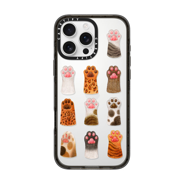 Nyangsongi x CASETiFY iPhone 16 Pro Max Case Cat,Animal Black Impact Case The cat's paws Mother's Day Nyangsongi x CASETiFY iPhone 16 Pro Max Case Cat,Animal Black Impact Case The cat's paws Mother's Day