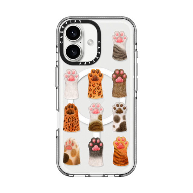 Nyangsongi x CASETiFY iPhone 16 Case Cat,Animal Clear Clear Case MagSafe Compatible The cat's paws Mother's Day Nyangsongi x CASETiFY iPhone 16 Case Cat,Animal Clear Clear Case MagSafe Compatible The cat's paws Mother's Day