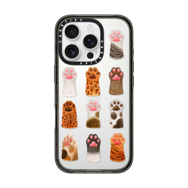 Nyangsongi x CASETiFY iPhone 16 Pro Case Cat,Animal Black Impact Case The cat's paws Mother's Day Nyangsongi x CASETiFY iPhone 16 Pro Case Cat,Animal Black Impact Case The cat's paws Mother's Day