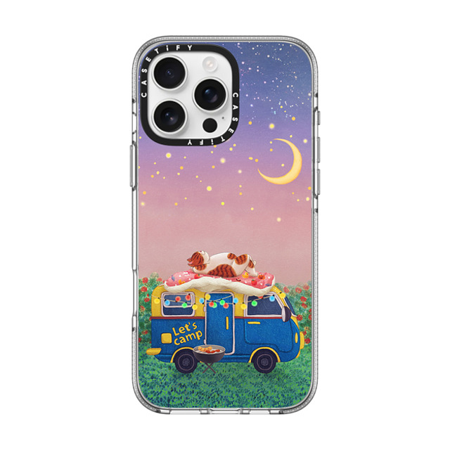 Nyangsongi x CASETiFY iPhone 16 Pro Max ケース クリア クリア ケース MagSafe対応 Summer camp