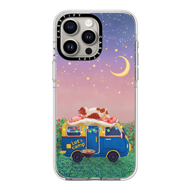 Nyangsongi x CASETiFY iPhone 15 Pro Max ケース クリア クリア ケース MagSafe対応 Summer camp