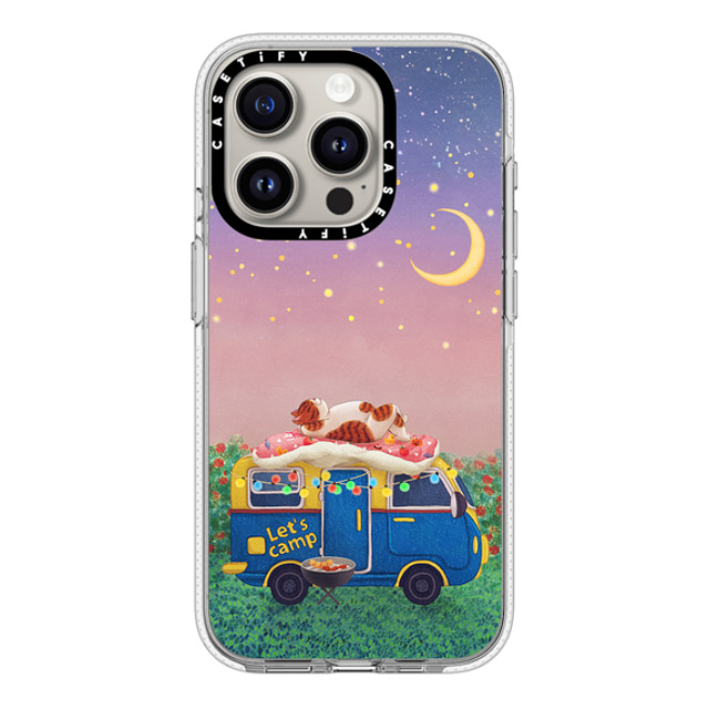 Nyangsongi x CASETiFY iPhone 15 Pro ケース クリア クリア ケース MagSafe対応 Summer camp