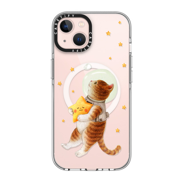 Nyangsongi x CASETiFY iPhone 13 ケース クリア クリア ケース MagSafe対応 The stars