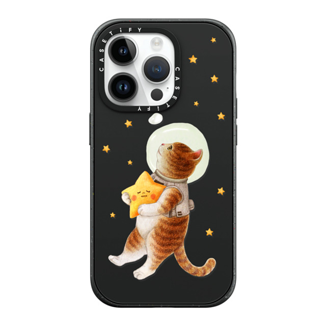 Nyangsongi x CASETiFY iPhone 14 Pro ケース マットブラック インパクトケース MagSafe対応 The stars